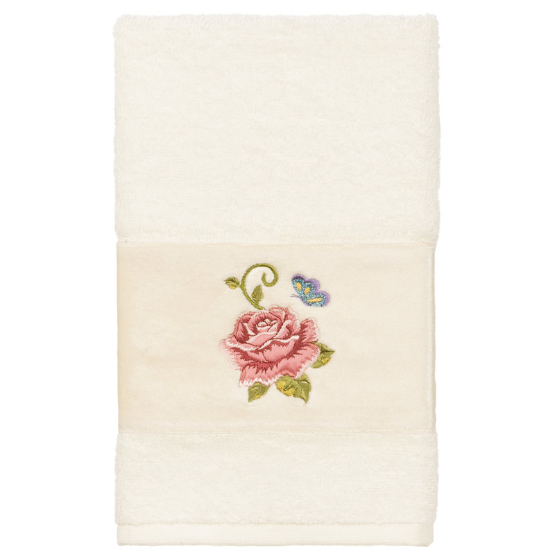 Débarbouillette en coton Rebecca, Crème