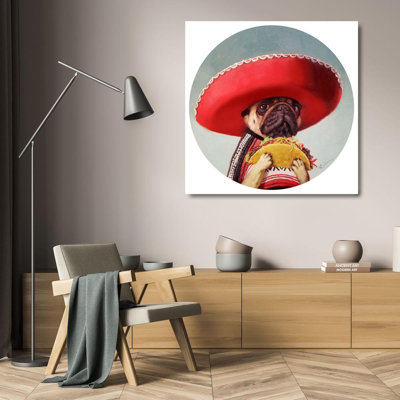 Art encadré sur toile tendue par Trinx Heffernan, Lucia: Mi Taco Mi Amigo