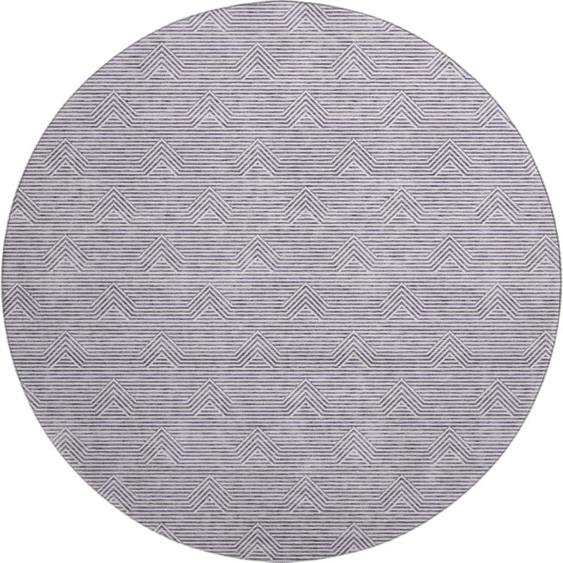Premium Machine Washable Prisco Purple Rug, Rectangle 8' x 10'