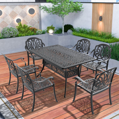 Vasag 6 - Person Patio Conversation Set