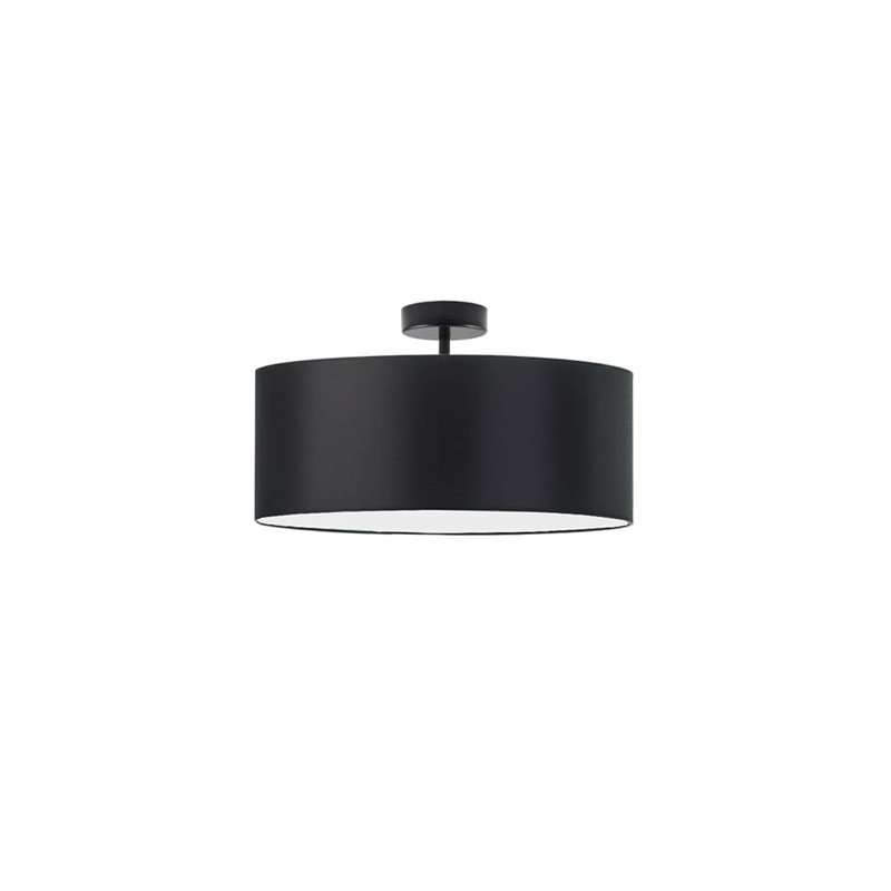 Audriona Semi Flush Mount, Black, 25cm H x 30cm W x 30cm D, Black