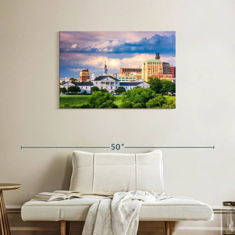Richmond Virginia Cloudscape, 24" H x 36" W