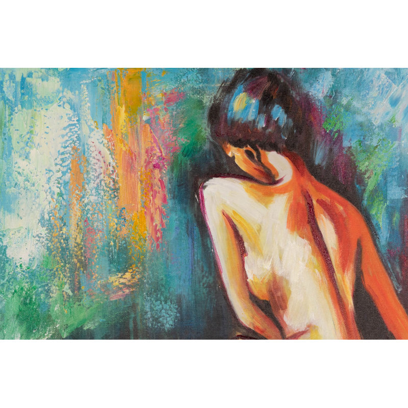 Hand -painted acrylic painting of a coveted look