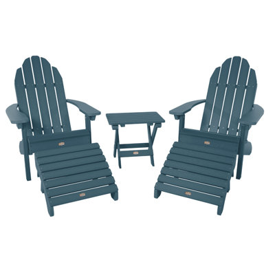 Mountain Bluff Adirondack Chair with Ottoman