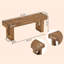 Banc de 47 po en bois massif pour hall d'entrée, banc à chaussures de style campagnard, banc de siège de couloir étroit
