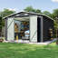 10 Ft. W X 12 Ft. D Outdoor Metal Storage Shed-550373156