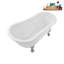 1348.7mm x 650.2mm Freestanding Soaking Acrylic Bathtub-1082528723-1082528725