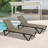 Pool Lounge Chairs Set Of 2, Aluminum Patio Chaise Lounge With Wheels, 5 Position Adjustable, All Weather Outdoor Lounge Chairs For Beach, Yard, Balcony, Poolside, Khaki-404257117