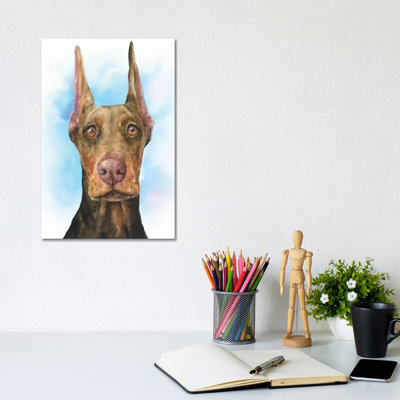 Doberman Puppy - Wrapped Canvas Print