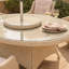6 - Person Patio Dining Set Umbrella Hole Included Oval Table with Cushions Included