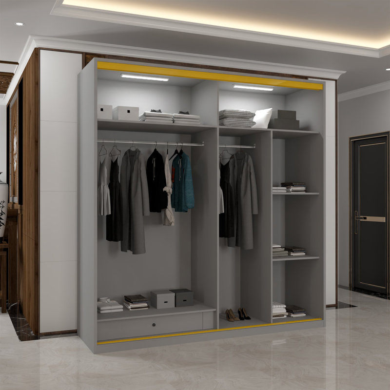 2 Door Manufactured Wood Wardrobe