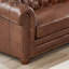 Canapé modulaire réversible en cuir véritable de 139 po de largeur Aliso-70922818