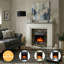 Flamborough Fireplace Castleton Fires & Fireplaces 120 cm W White Wood Electric Fireplace with 6824.28 BTU-85884012