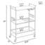 Chariot-bar roulant à 3 niveaux de 25,4 po avec porte-bouteilles et porte-verres-130096110-130096114