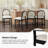 Paterson Curved-Back Armless Fabric Counter Stool With Solid Wood Frame-722556186