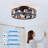 20in Modern Black Ceiling Fan