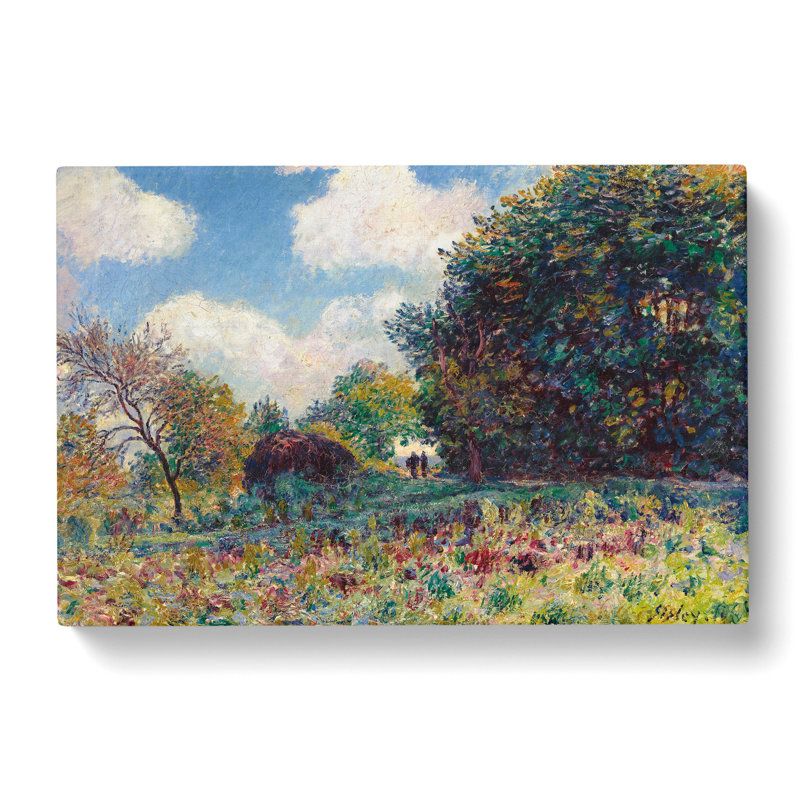 The Road In The Woods by Alfred Sisley - Wrapped Canvas Painting, 50cm H x 76cm W x 3cm D