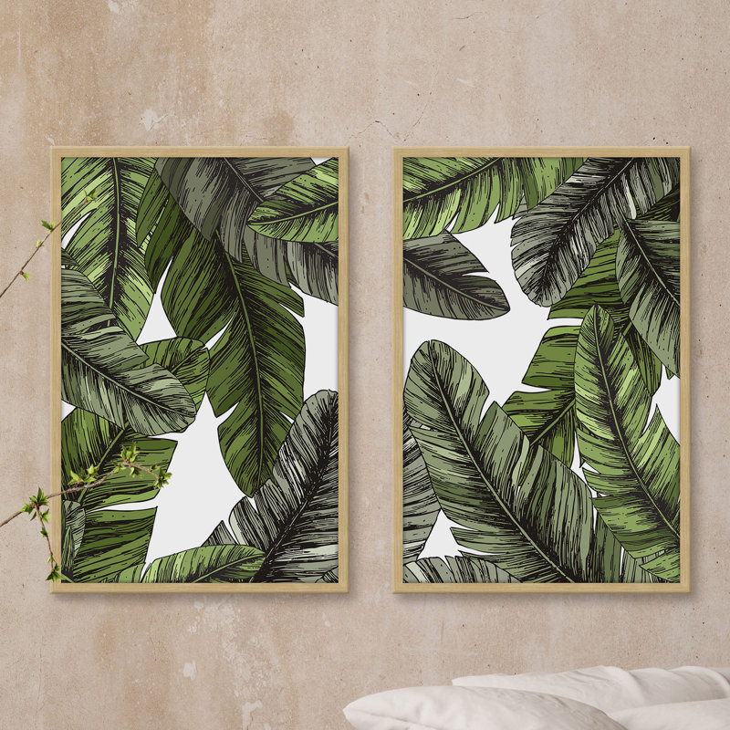 « raton diptych-2 pièces », ensemble de 2 reproductions d’art sur papier, Encadré naturel, H 30 po x l 20 po x L 1,5 po