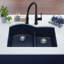 Robinet de cuisine rétractable à poignée simple avec accessoires-80800555