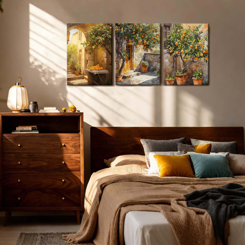 3 Piece Wrapped Canvas Print, 30" H x 40" W