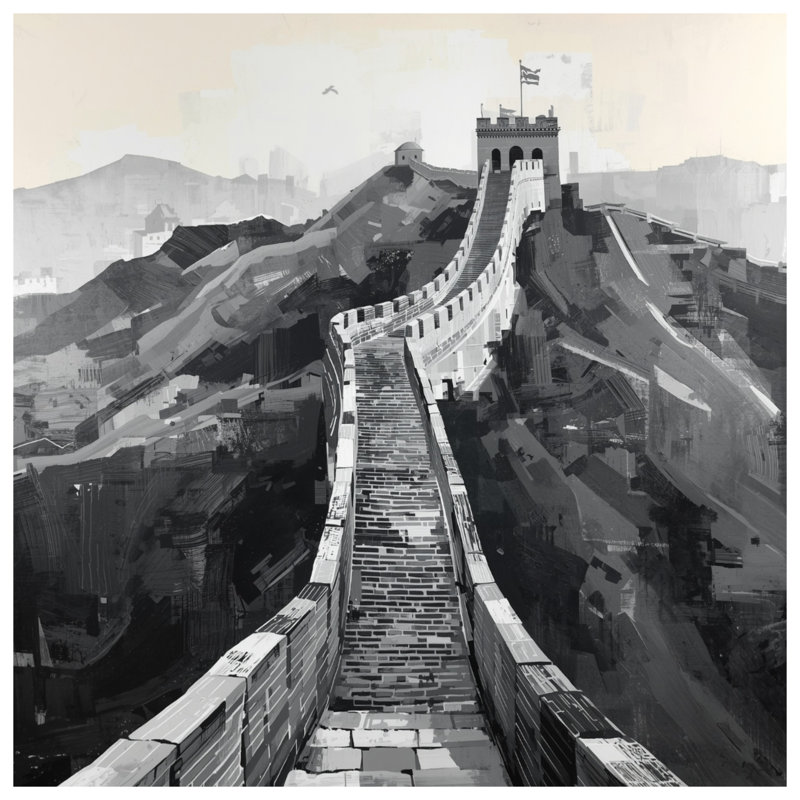Grande Muraille de Chine Housses de couette, Twin