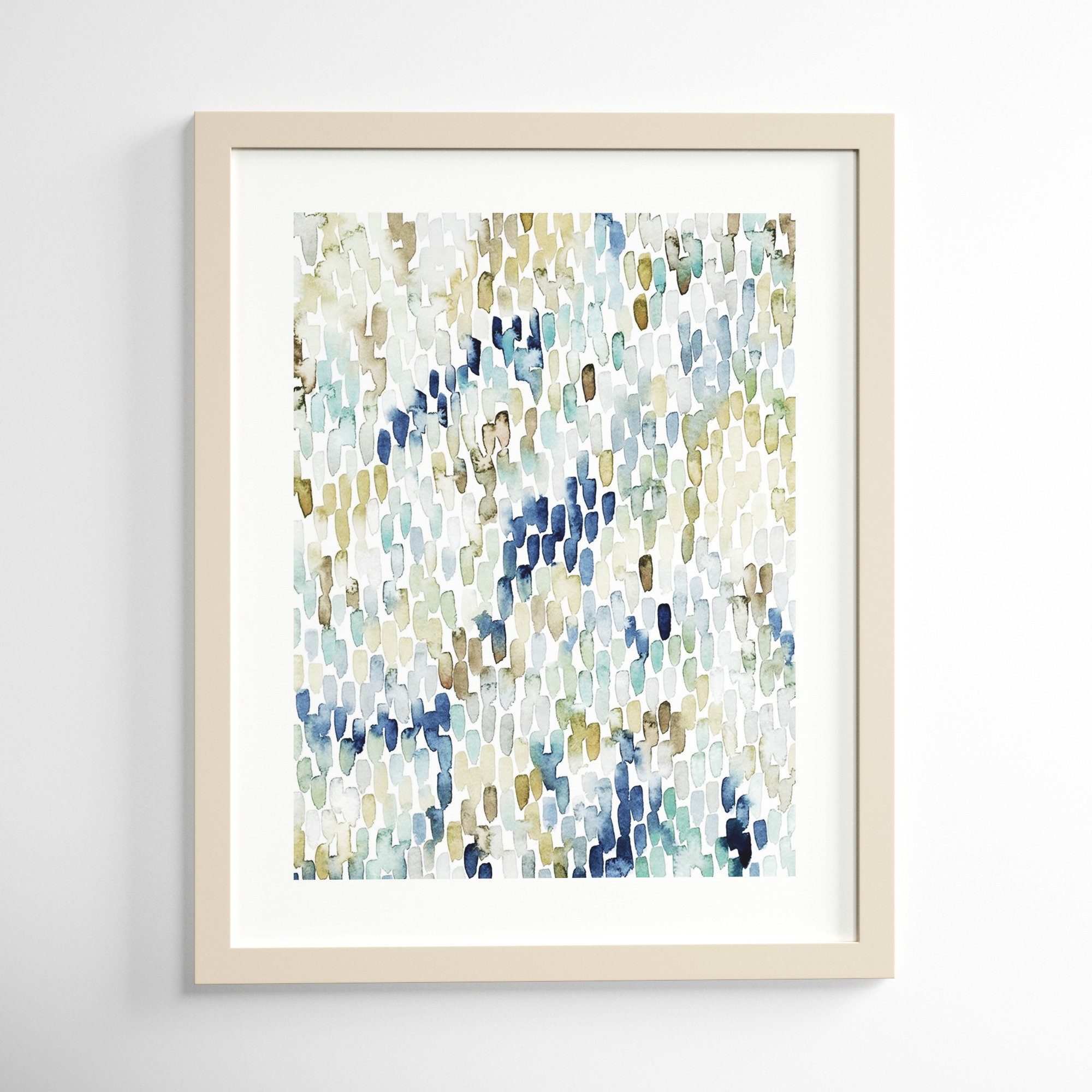 River Wavelets I by Grace Popp, 41" H x 33" W, Natural Framed Paper