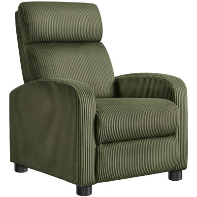 Modern Recliner Chair Corduroy Recliner Sofa for Living Room