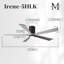 Irene Flushmount Light Kit 5 Blade LED Ceiling Fan-327028479-400726665-326228188
