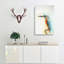 Perched Kingfisher In Abstract - Wrapped Canvas-55366556