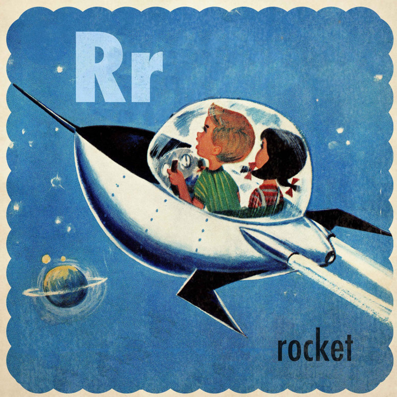 «Rocket», reproduction sur toile tendue, H 40 po x l 40 po x P 1,5 po