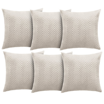 Aspire Homeware Embossed Square Velvet Cushion Cover