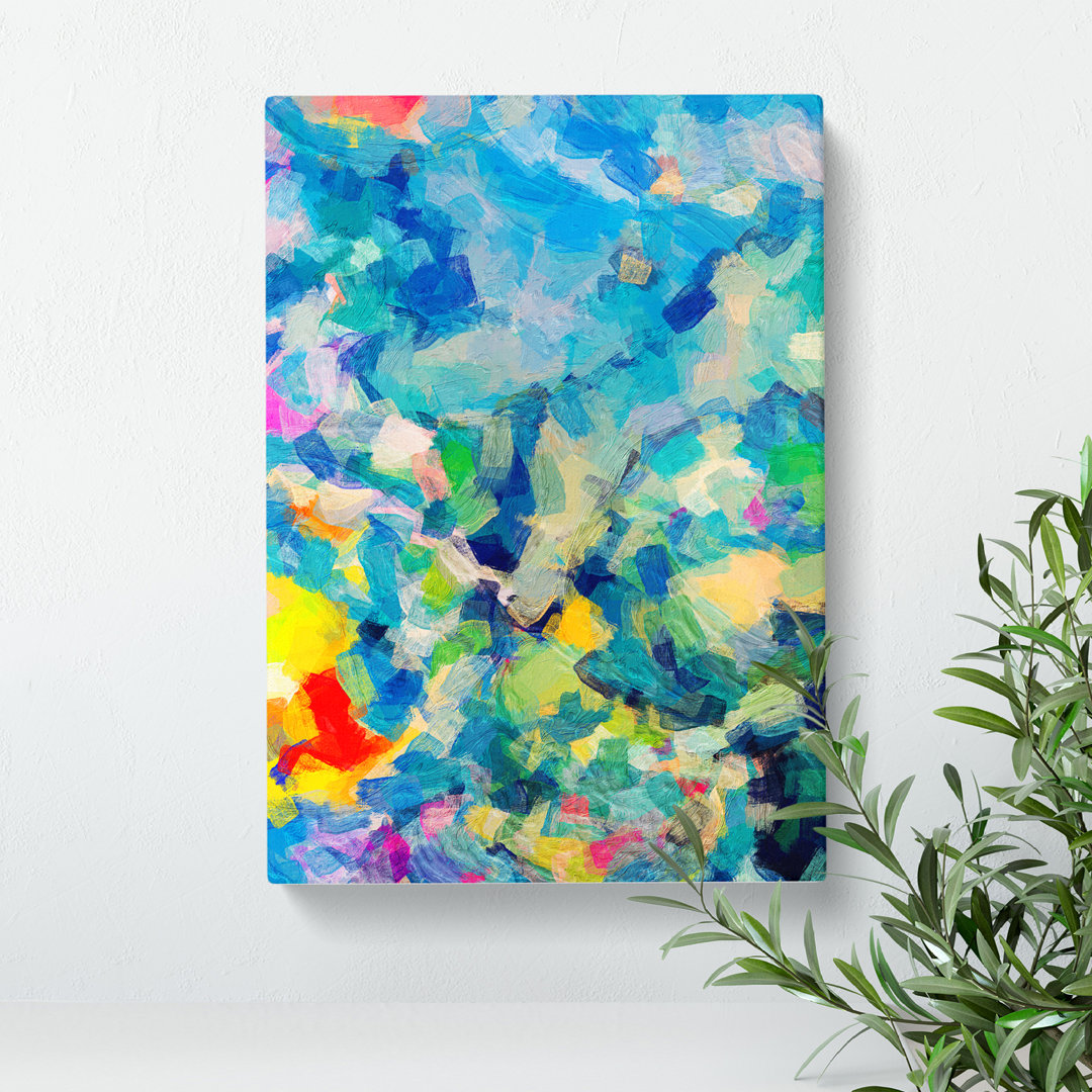 Joy In Life Abstract - Wrapped Canvas