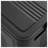 Black 5-Tier Folding Storage Cabinet with Magnetic Door, Collapsible Plastic Storage Organizer on Wheels, 20 Inch Space-Saving Storage Solution