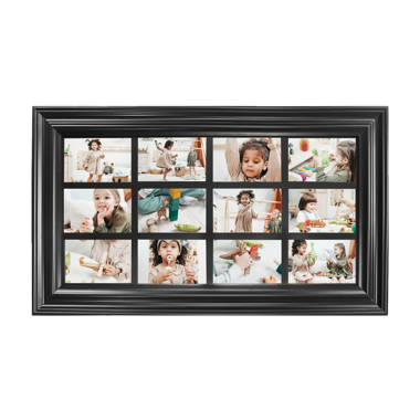 MELANNCO Window Collage Frame for wall, Farmhouse, Displays 4x6 photos,  17x29 Inch, Distressed Gray & Reviews