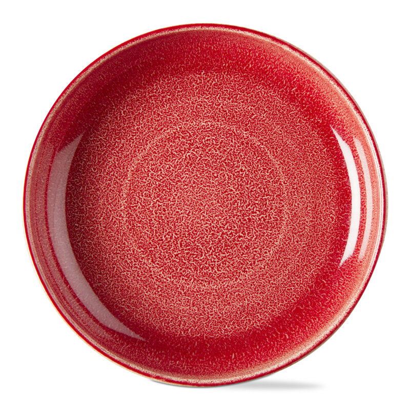 Reactive Glaze Plate, Red