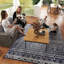 Striped and Geometric Rug