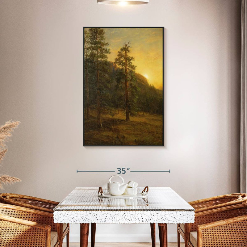 California Redwoods 1872, 31" X 46", Floating Frame Black