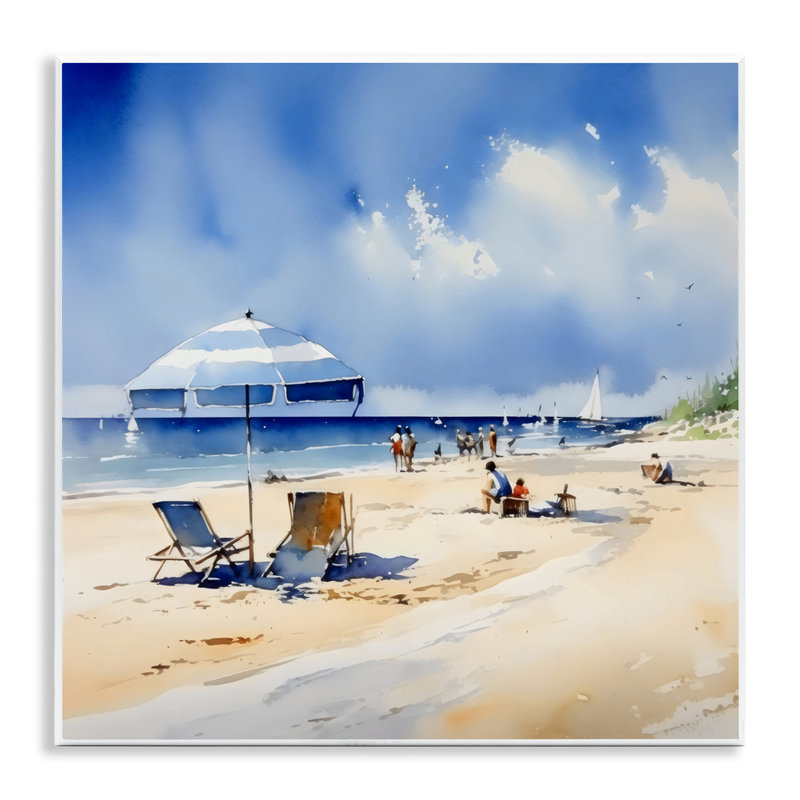 Stay A While Beach Outing Wall Plaque, design by LSR Design Studio
