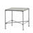 Hanselman Square Metal Outdoor Side Table , 18'' in. W 16.5'' in. D