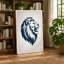 Lion in Profile Modern 1 Piece Wrapped Canvas Wall Art-136813783-136813788