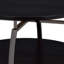 Table basse Salar 35 pouces, 1 tablette, plateau noir grisâtre, pieds en métal gris Salar