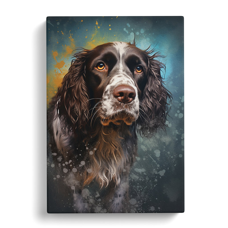 English Springer Spaniel Conceptual - Wrapped Canvas, 60cm H x 40cm W x 3cm D
