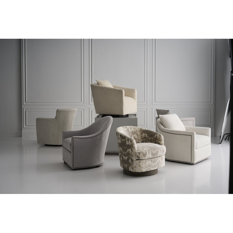 Paterson 33.5" Wide Swivel Armchair, 1181 Pearl