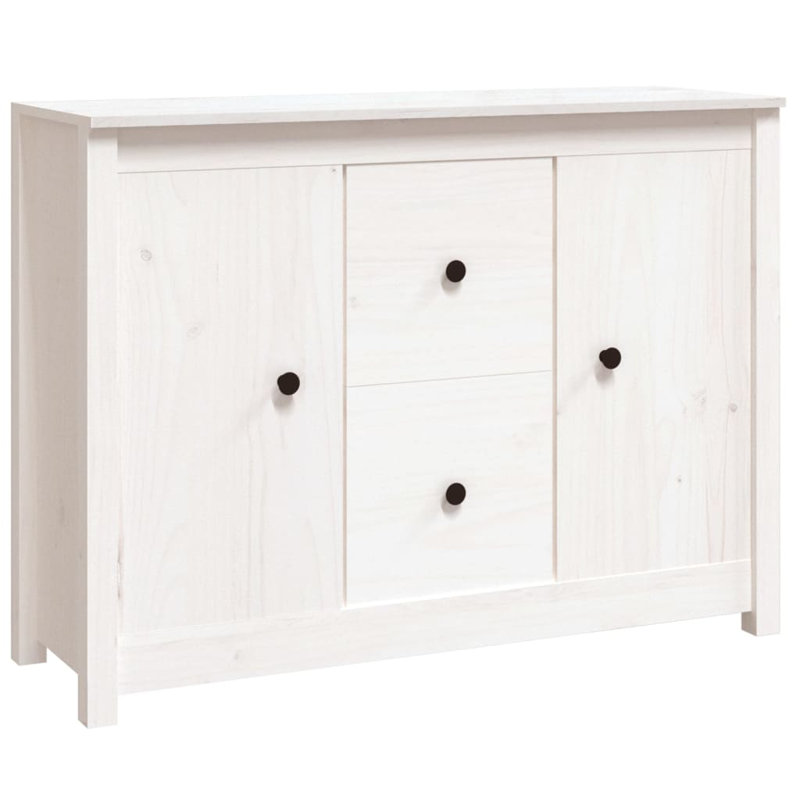 Torres 100cm Solid Wood Sideboard, White