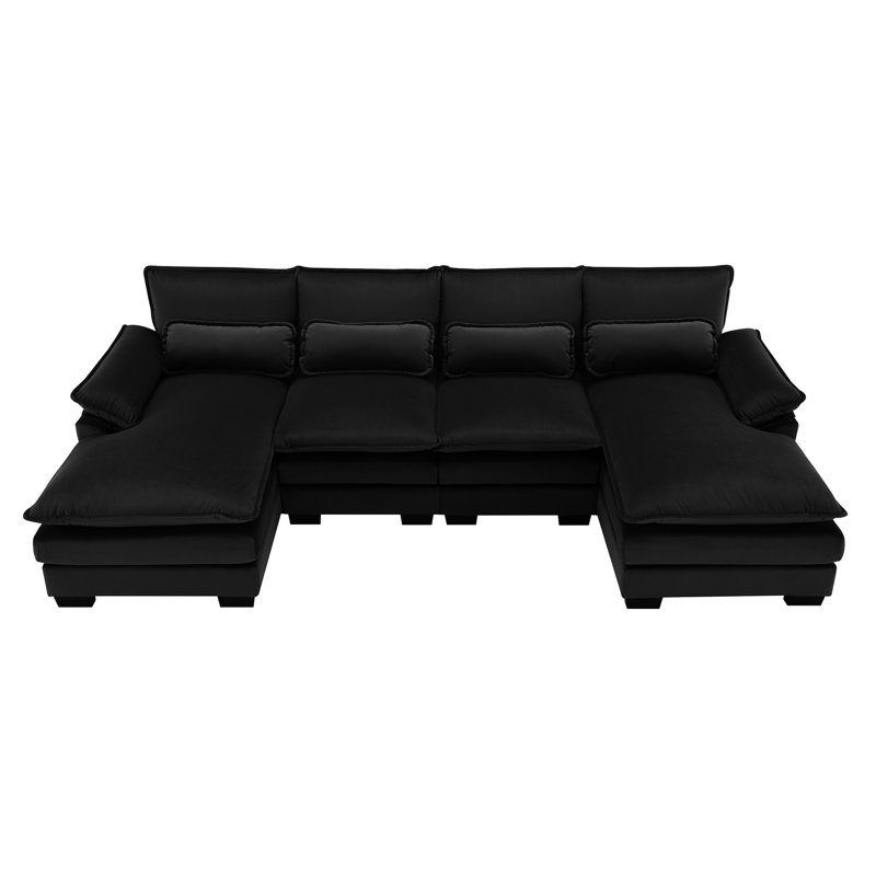 Coussin double moelleux et doux - crée une atmosphère douillette et confortable.