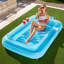 Flotteur de piscine 70 "x 46" adulte avec coussin, radeau de bain 4 en 1 Suntan