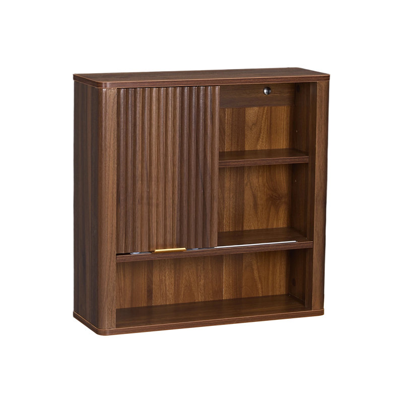 Wall Mounted Required Bathroom Cabinet, Brown