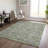 Washable Floral Indoor / Outdoor Rug-416371422