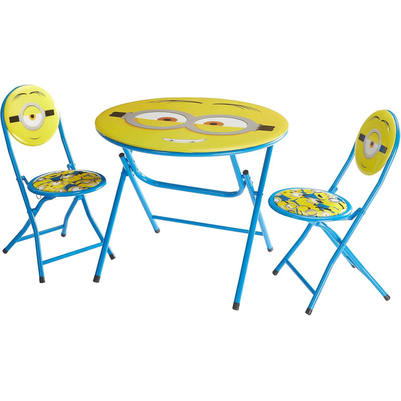 Minions 3 Piece Round Table And Chair Set