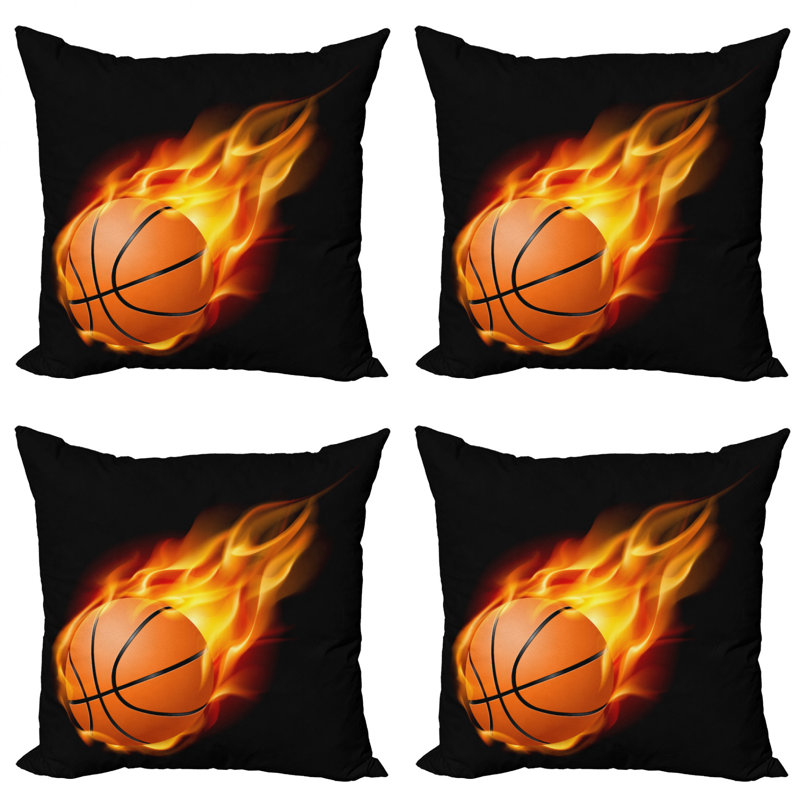 Ensemble de 4 coussins décoratifs Ambesonne Sports, 20 po X 20 po